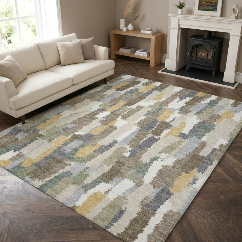 Tapis de qualité supérieure lavable à la machine Mayfield AMF2437, Ivory, 10' x 14'