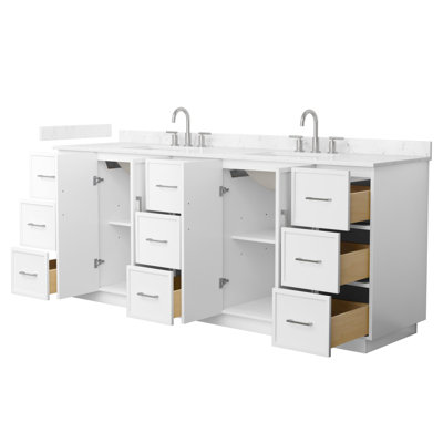 Ensemble de meuble-lavabo double 84 po Elan