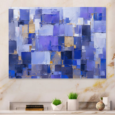 «Contemporary Black Blue Blue Abstract» sur