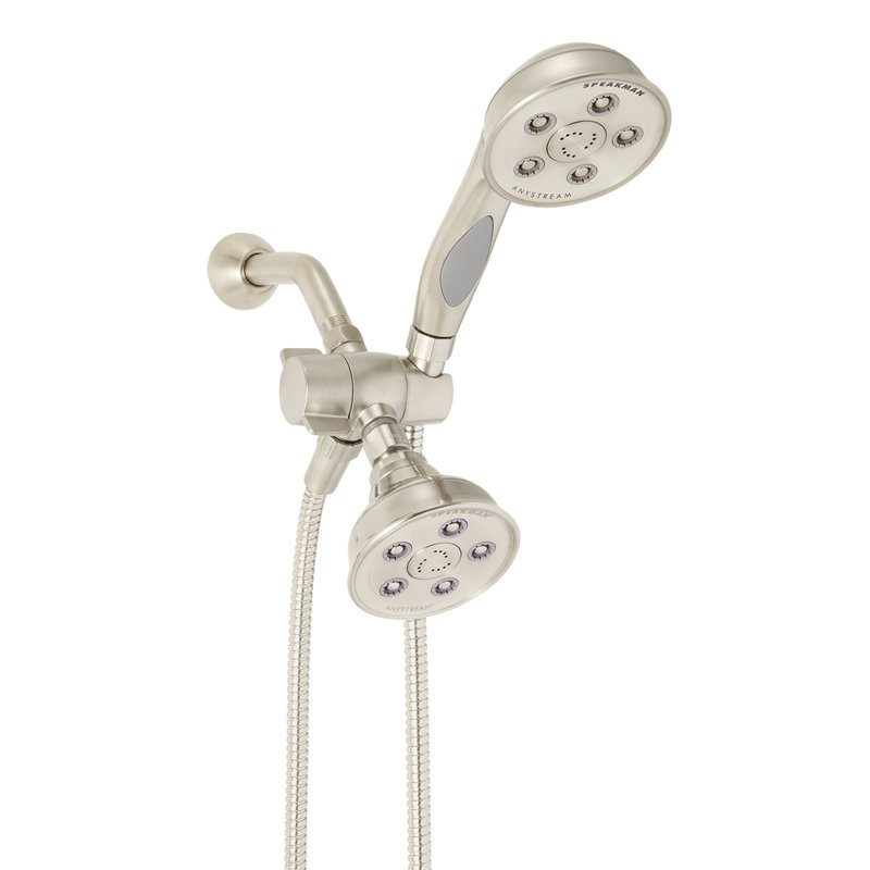 Caspian 2.5 Dual Shower Head System, Brushed Nickel