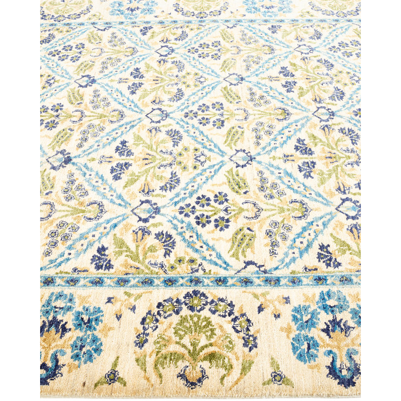 Suzani One-of-a-Kind 6' 2" X 8' 10" Hand Knotted Area Rug