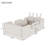 Upholstered Platform Bed with Rabbit Cushion-479619234