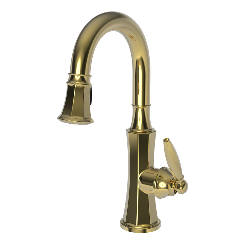 Metropole Single Handle Pull Down Bar Faucet, Forever Brass (PVD)