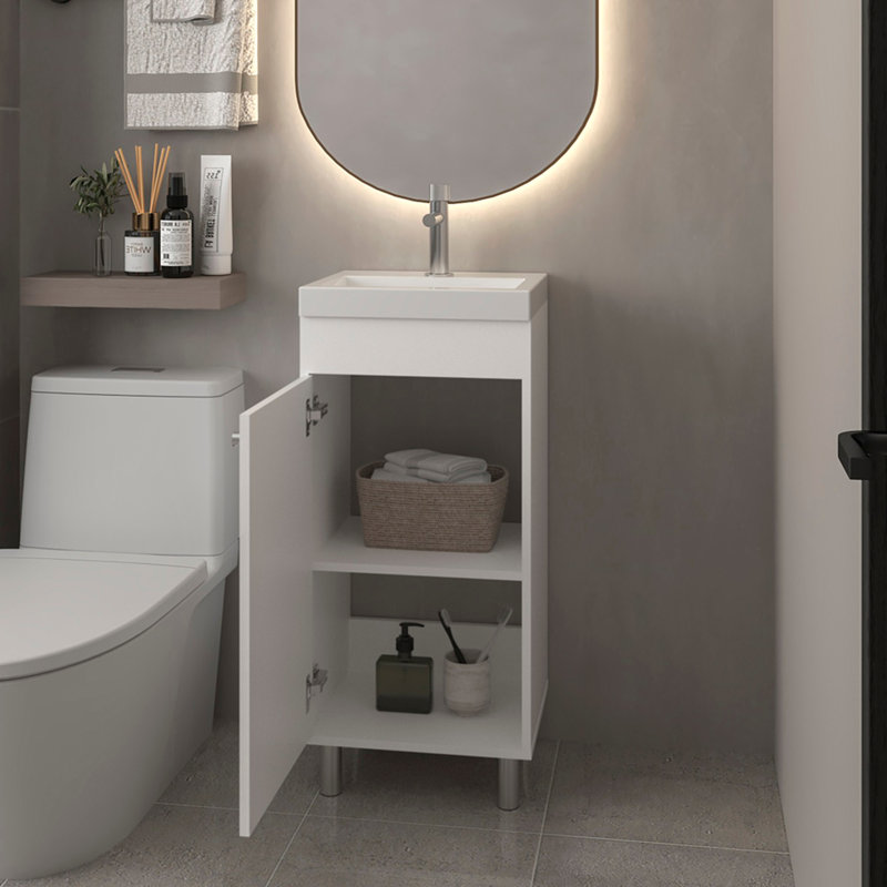 Lavabo de salle de bain Waterford, , Blanc