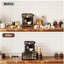 Organisateur de bar à café, organisateur de 60 tasses de K pour comptoir, tiroir de rangement à dosettes à 2 niveaux avec porte-gobelet et couvercle jetables, noir