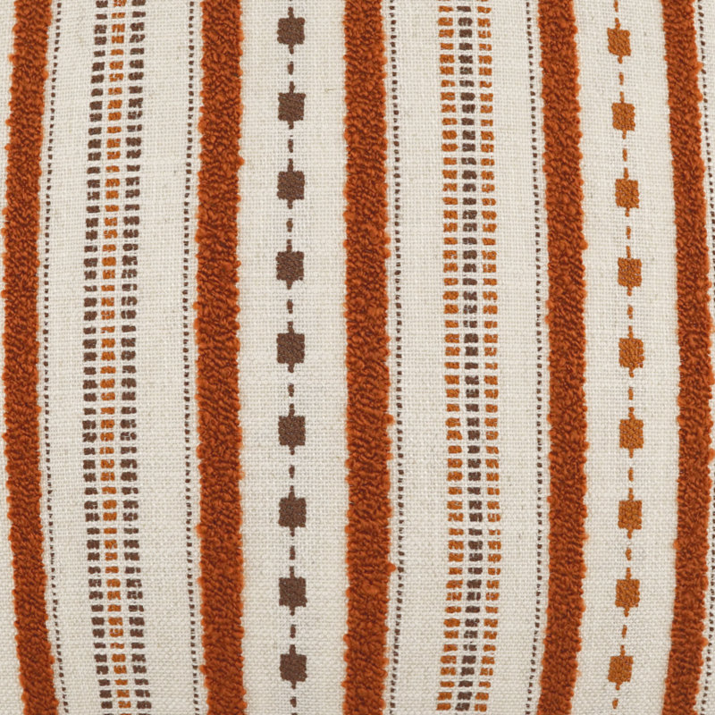 Coussin décoratif Xuma, rouille, Carré 20 po