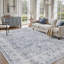 Tapis oriental délavé vintage délavé turquoise / bleu sarcelle-1943994412-1929898717