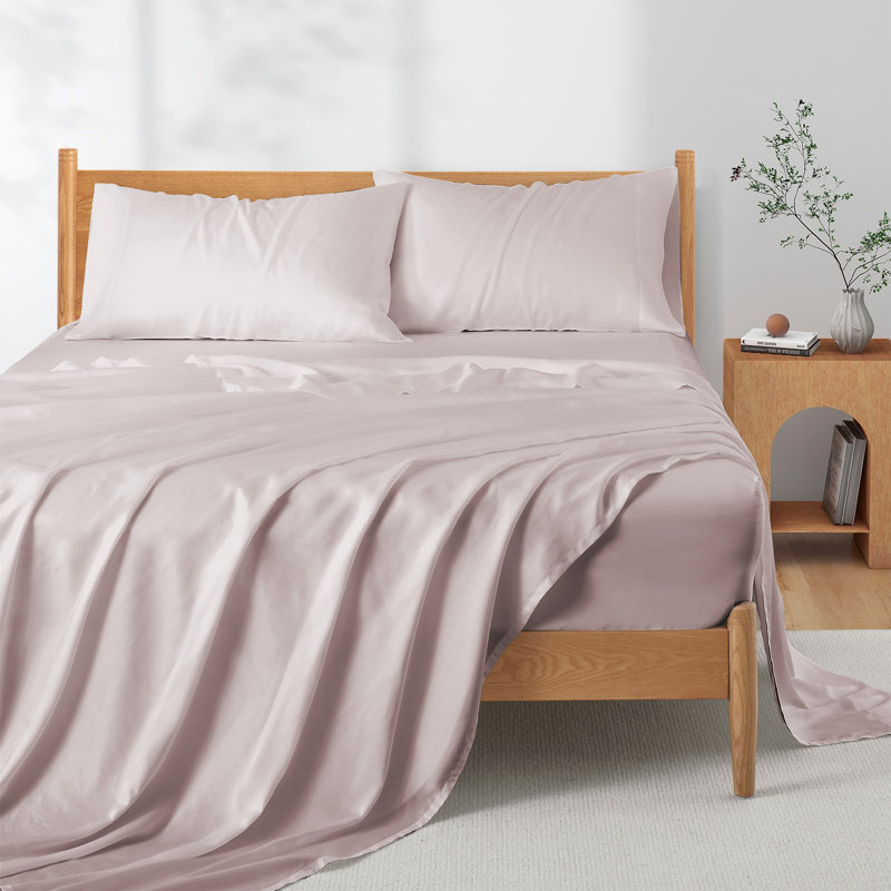 Primrose Pink Full Lyocell Sheet Set with Pillowcases
