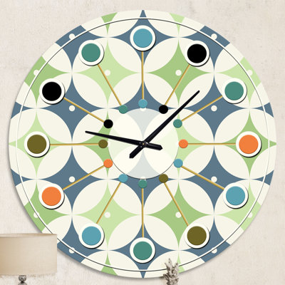 Horloge murale rétro Mid-Century