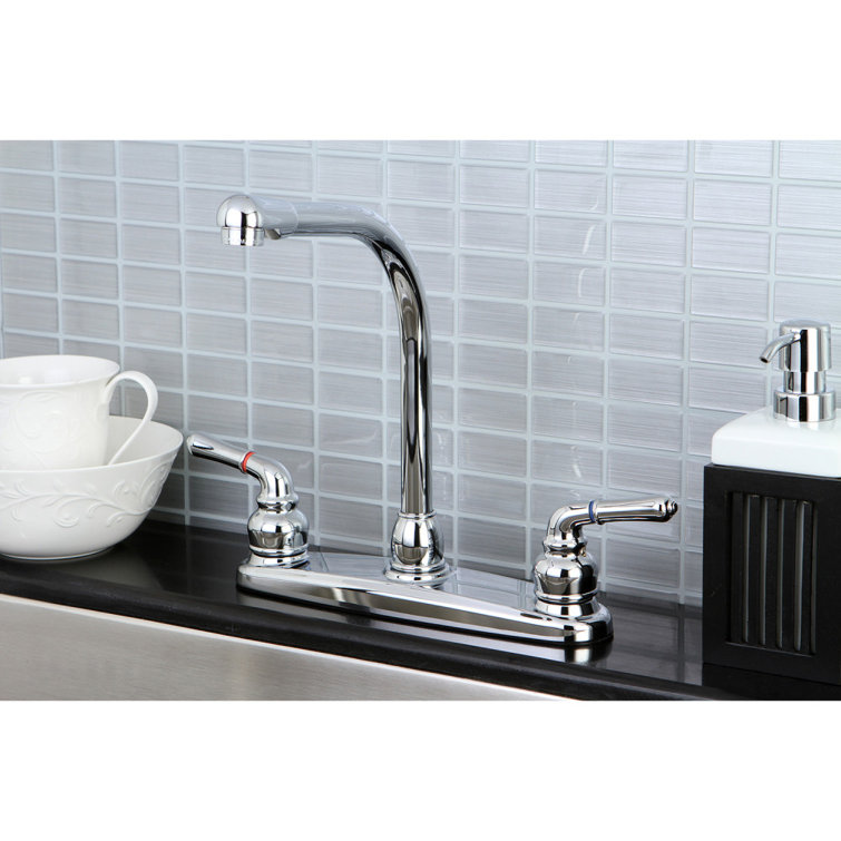 Kingston Brass Magellan Two-Handle 2-Hole 8" Centerset Kitchen Faucet