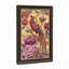 Art mural antique sur toile encadré doré pour le salon, la chambre à coucher, le bureau ou le vestibule - Décoration murale décorative avec oiseau floral-130555585-130555581