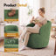 Fauteuil d'appoint pivotant 27,5 po en chenille moderne avec dossier ergonomique-2146534177