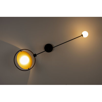 Iron LED Swing Arm Sconce