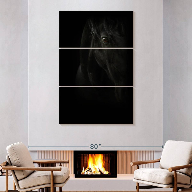 Brampt Black Pearl, 74" H x 48" W