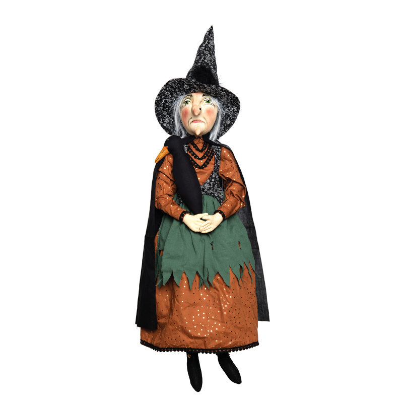 Prue Sorceress Joe Spencer Gathered Traditions Halloween Art Doll Figure