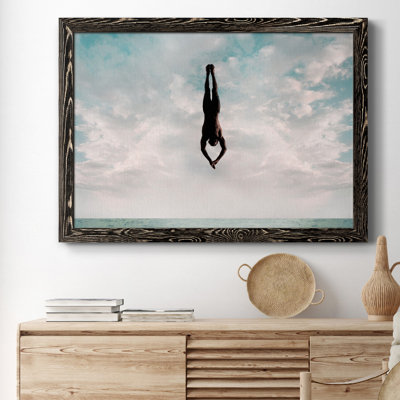 Cliff Diver - reproduction de photo sur papier encadrée