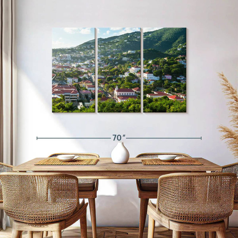 Rorry Charlotte Amalie Cityscape, 36" H x 57" W