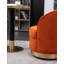 Chaise pivotante en velours Wania, orange-106775454