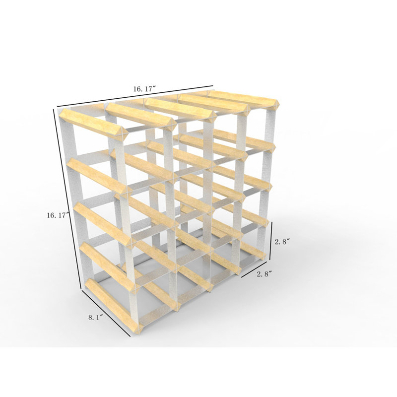 Comptoir de vin de table avec rangement pour 16 bouteilles en bois