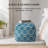 Marta 20" Blue Upholstered Pouf Ottoman-117292803