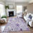 Premium Machine Washable Sykora AMF1500 Floral Rug-1070897143