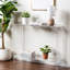 30" Acrylic Console Table with Shelf