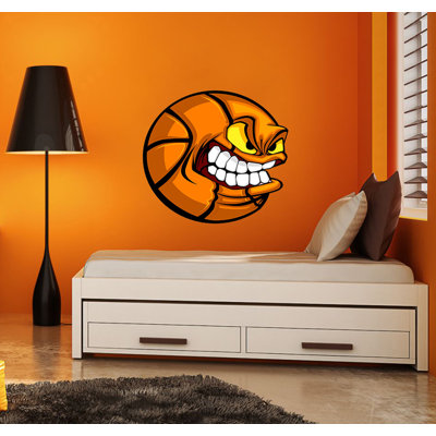 Angry Basketball Decal Angry Basketball Sticker Angry Basketball Wall Decor