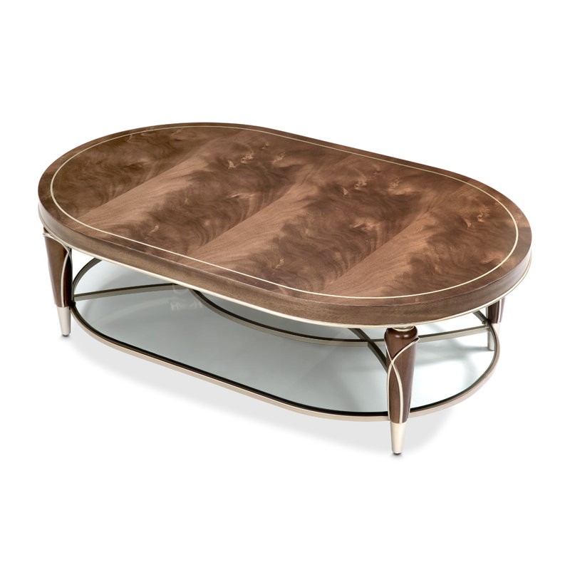 Villa Cherie Oval Cocktail Table - Hazelnut