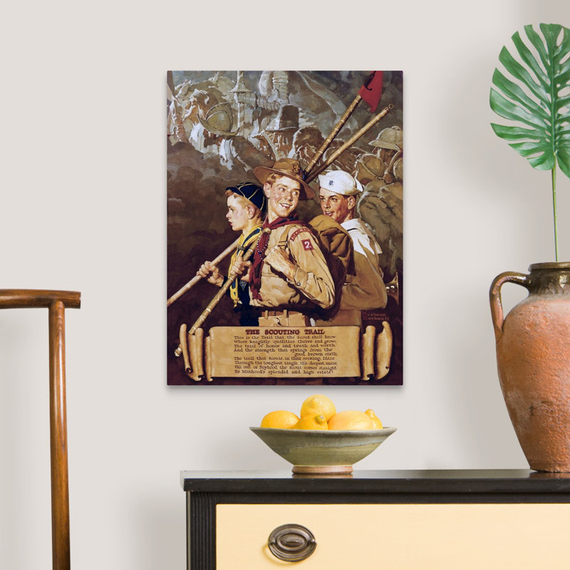 Art mural sur toile Norman Rockwell, H 24 po x l 18 po x P 1,25 po, Toile tendue