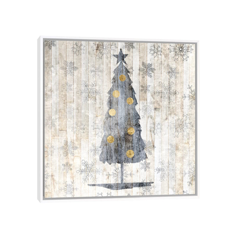 «Soph sophistiqué Noël II» par Grace Popp - impression, Pas de tapis, H 18 po x l 18 po x 1,5 po, Toile blanche encadrée