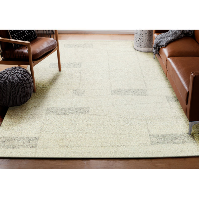 Kokomo Flatweave Wool Area Rug in Gray, Rectangle 8' x 10'