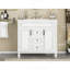 Meuble-lavabo 36 po avec lavabo supérieur, armoire de rangement moderne avec 2 portes à fermeture douce et 2 tiroirs, meuble-lavabo simple-1766503070-1766503068