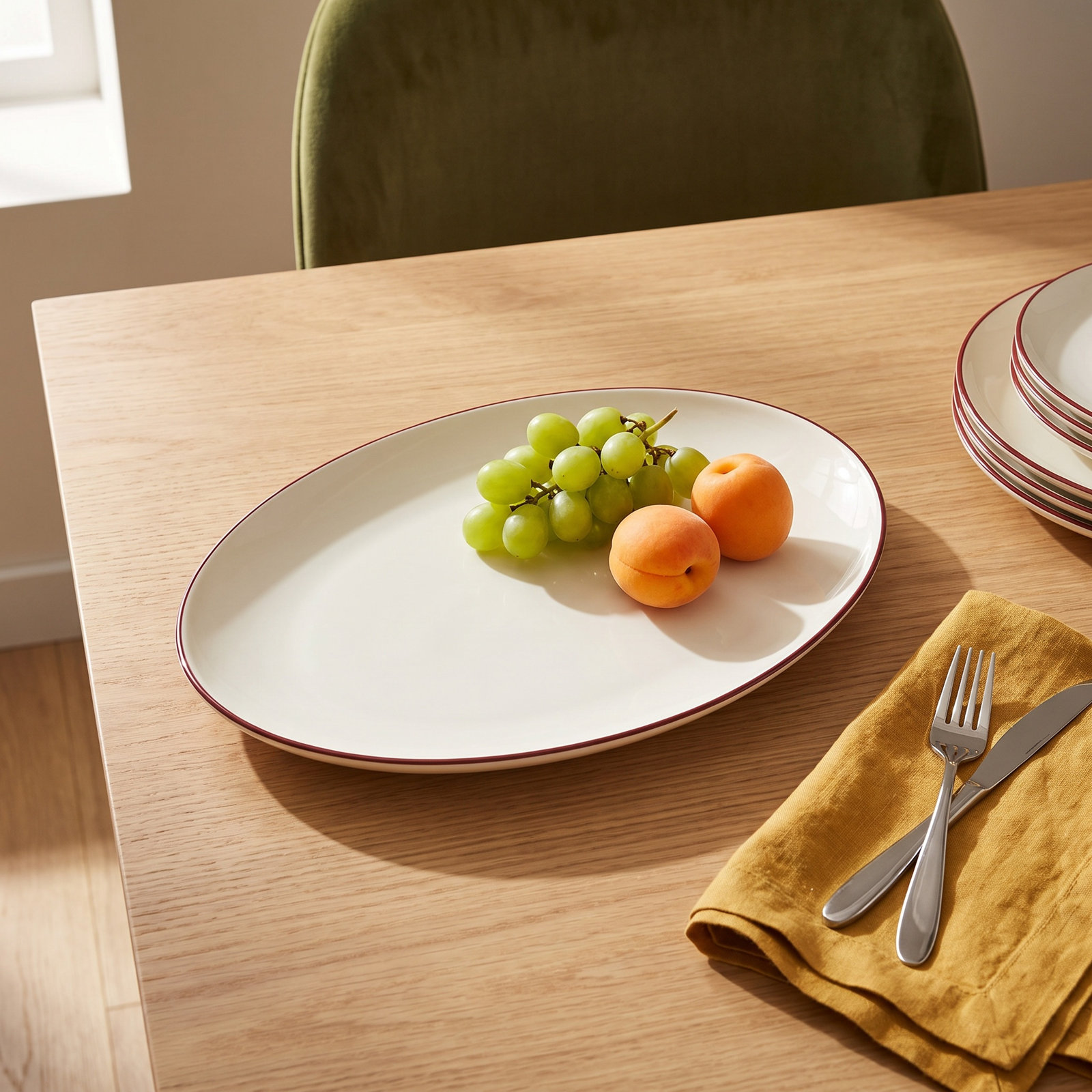 Colorwave Platter, Raspberry