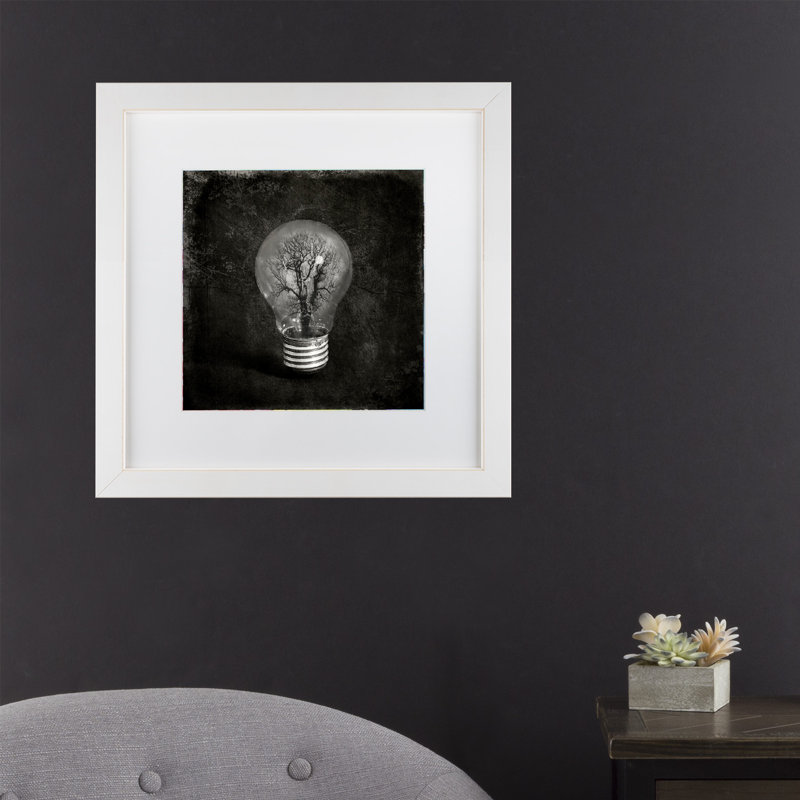 « the tree », reproduction d’impression sur toile, H 11 po x l 14 po x P 0,5 po, Blanc, Cadre blanc