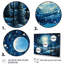 «Winter Christmas Landscape At Night - Winter Landscape», art mural-533371932-533371922
