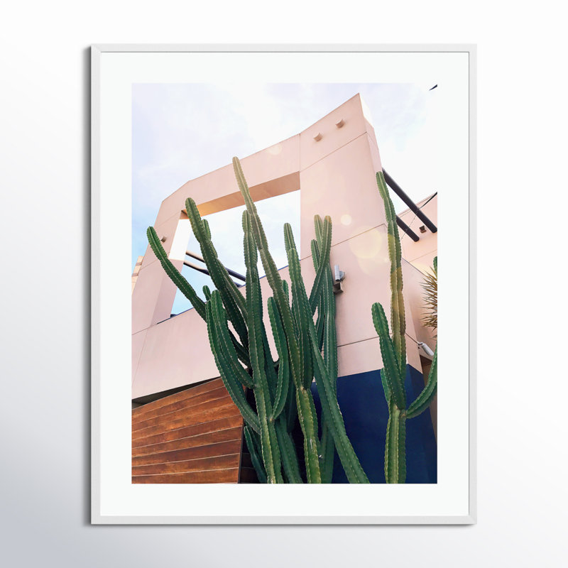 Abbot Kinney Blvd by Rachel Dowd, White Framed, 41.38" H x 33.38" W x 0.875" D