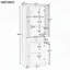 Armoire de salle de bain haute polyvalente avec plusieurs compartiments et fabrication durable
