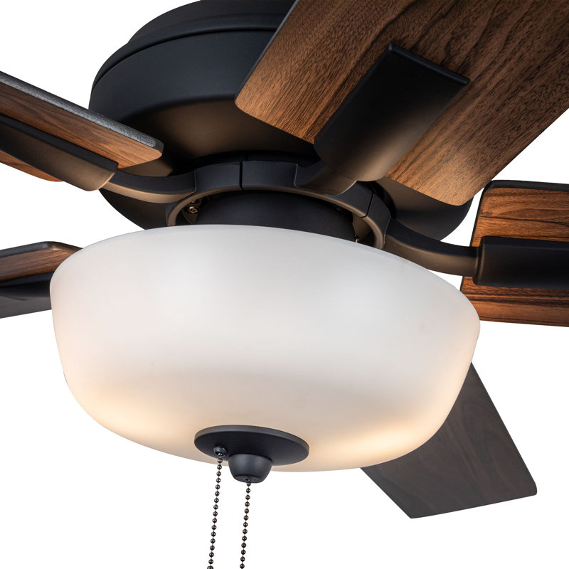 Erikson LED Ceiling Fan, Matte Black, Black