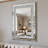 Crystal Crush Diamond Rectangle Silver Mirror for Wall