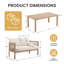 Ensemble de conversation pour patio 4 pièces-633285363