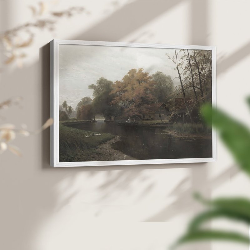 Paysages rétro-CCL XXII - reproduction encadrée, H 8 po x l 10 po, Blanc