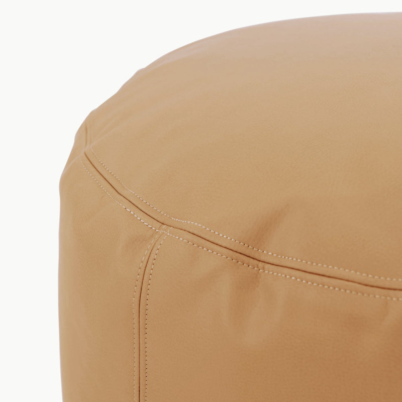 Round Pouf, Camel 