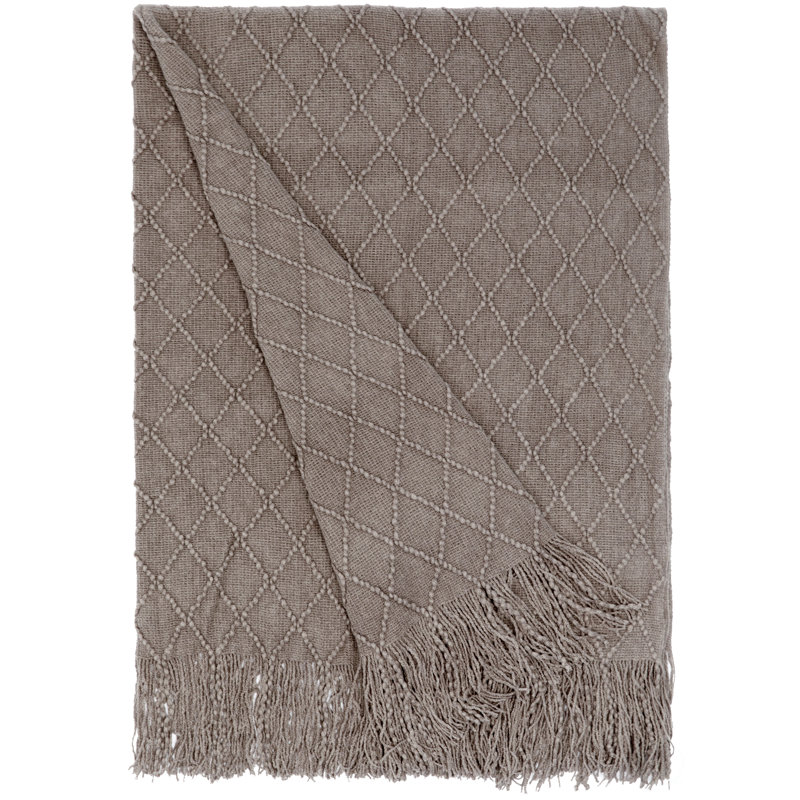 Couverture décorative à losanges, Gris