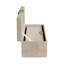 Sagebrook Home 2-Pieces Pretoria Suede Boxes With Metak Hardware