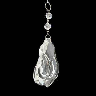 4.5'' Handmade Crystal Finial Ornament