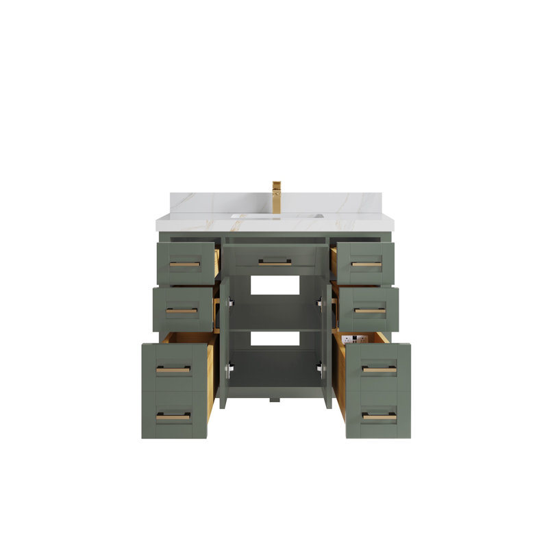 42 po Cambridge X P 22 po De salle de bain Quartz, Sienne Calacatta