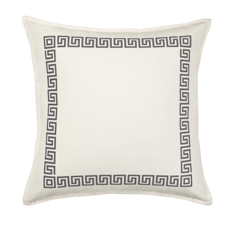  Coussin Greek Key, Gris