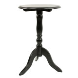 24 Round Pedestal Accent End Table