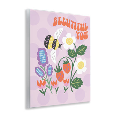 Plaque murale Beeuitorable You Uplifting Bee, design par Jilly Jack Designs