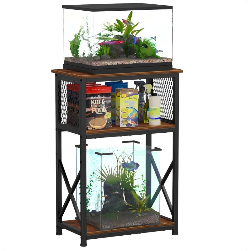 Support d'aquarium 10 gallons avec rangement